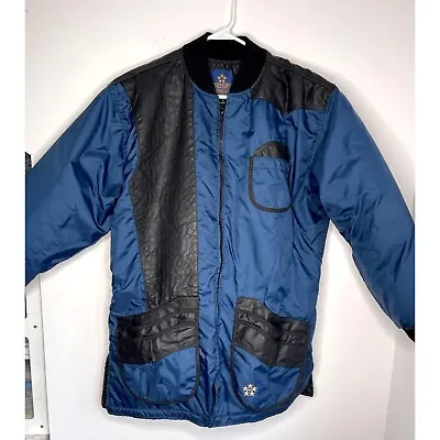 Shooting Jacket By Chimere International Insulated Leather Trim Mens Size L Y2K • $130