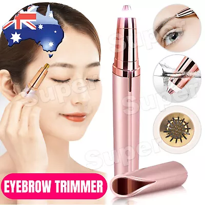 Electric Eyebrow Trimmer Finishing Touch Flawless Brows Hair Remover LED Light • $6.45