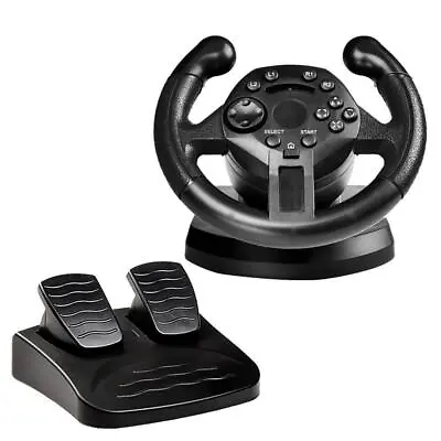 £60.35 • Buy Racing Game Steering Wheel Brake Pedal Set Simulator Drive PS3/PC USB Vibration