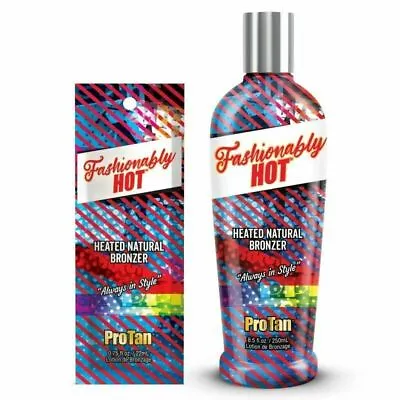 £14.99 • Buy Pro Tan Fashionably Hot Heated Natural Bronzer Tingle Sunbed Tanning Lotion