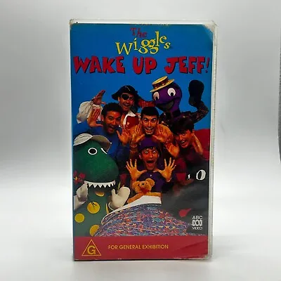 The Wiggles: Wake Up Jeff VHS Tape Original Cast ABC Video 1996 Children's TV • $29.99