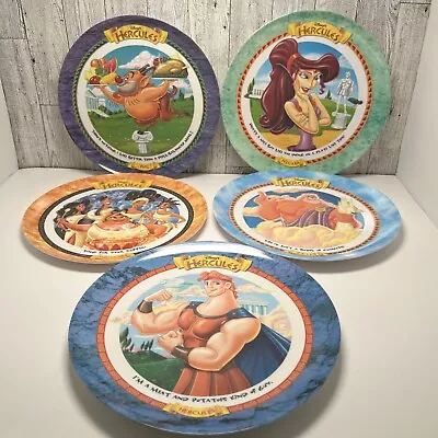 McDonalds Hercules Plate Set Of 5 Disney 1997 Muses Zeus Hercules Phil Megara • $52.96