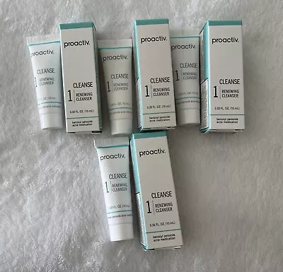 4X Proactiv CLEANSE Renewing Facial Cleanser W/ Benzoyl Peroxide  10ml Each • $19.98