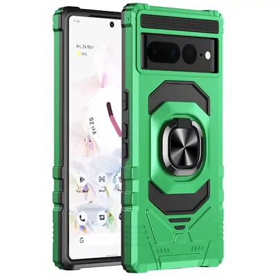 Robotic Series Dual Layer Hybrid Case With Ring Grip For Google Pixel 7 Pro - • $8.99