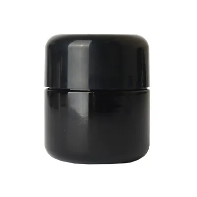 Black Glass Infinity Jar UV Resistant 3oz 3 Grams NEW • $9.35