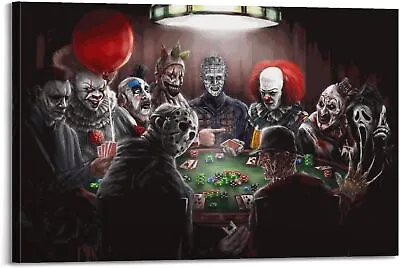 Killer Card Game Horror Movie Poster Scream Poster Canvas Wall Art 90S Room Art • $14.90