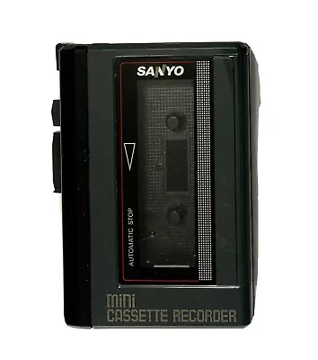 Vintage Sanyo M1012A Mini Cassette Recorder For Parts Only • $10.99