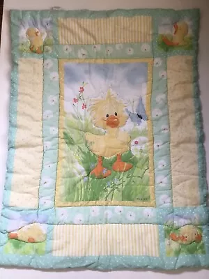 Rare Vintage Little Suzy's Zoo Duck Baby Crib Quilt Comforter • $60