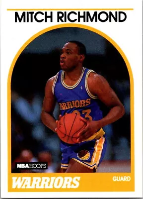 Mitch Richmond - 1989-90 Hoops - # 260 - ROOKIE - Warriors • $0.16