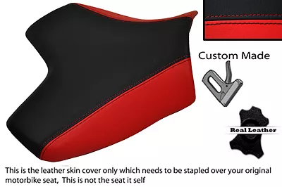 Red & Black Custom Fits Kawasaki Z750 07-12 & Z1000 07-09 Front Seat Cover • £135.23