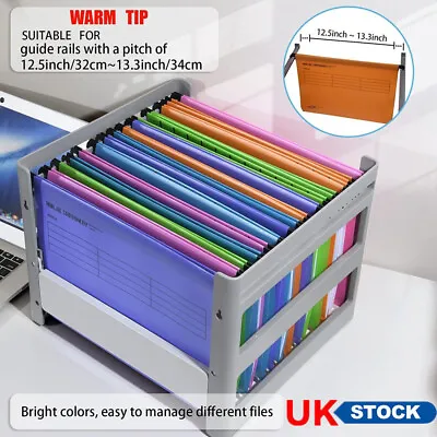 £15.49 • Buy 20Pcs Hanging Suspension Files Tabs Insert Filing Cabinet Foolscap Or A4 Folders