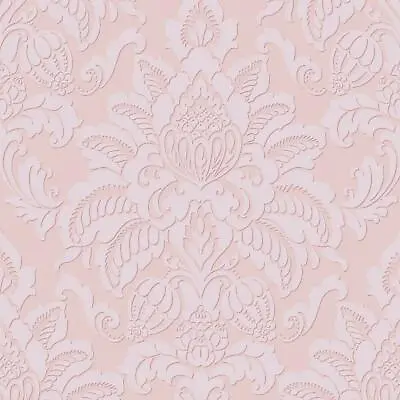 £18.49 • Buy Glistening Blush Wallpaper Arthouse Damask Textured Glitter Pink Embossed