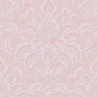 £18.49 • Buy Glistening Blush Wallpaper Arthouse Damask Textured Glitter Pink Embossed