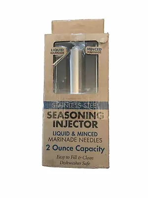 Stainless Steel Seasoning Marinade Injector Gun Flavor Needle Meat BBQ Cooking • $6.99