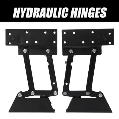 A Pair Lift Up Top Coffee Table Bracket Hardware Mechanism Lifting Hinge Springs • £23.28