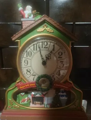 2007 AVON Lighted Musical Countdown To Christmas Clock Advent Santa Carols • $24.95