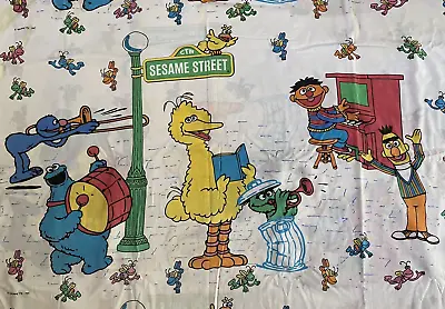 Vintage SESAME STREET Single Bed QUILT COVER Doona 1980's Henson CTW Muppets • £24.75