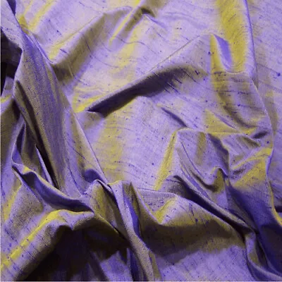 £2.39 • Buy 100% Silk Dupion Fabric - Handloom Made In India - Sold By The Metre 80 Colours!