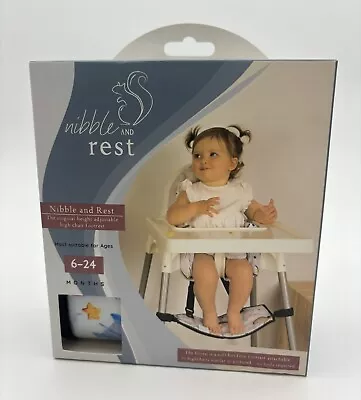 Nibble & Rest Footsi Adjustable Highchair Footrest Antilop - Space/Moon Pattern • £8.49