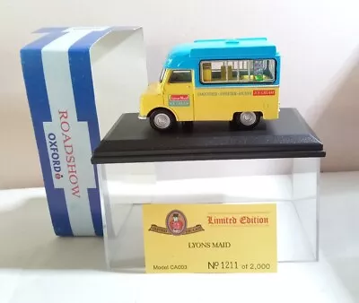 Oxford Roadshow 1:43 Bedford Ca Ice Cream Van Lyons Maid Ice Cream - Ca003 Cased • £14.50