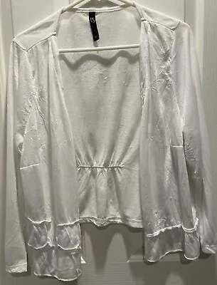 Taking Shape White Kimono Jacket Bolero Plus XS Boho  (32) • $10