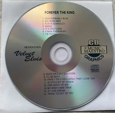 Elvis Presley Karaoke Cdg Forever The King Vol 17 Music Songs Collection ! • $11.91