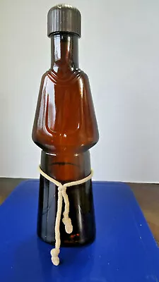 Frangelico Friar/Monk Figural Amber Glass Bottle  Italy 13  High Vintage  • $9