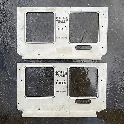 Set Of 2 X Plastic Wayne 700 Series Petrol Pump Vintage  Face Plates • $77.90
