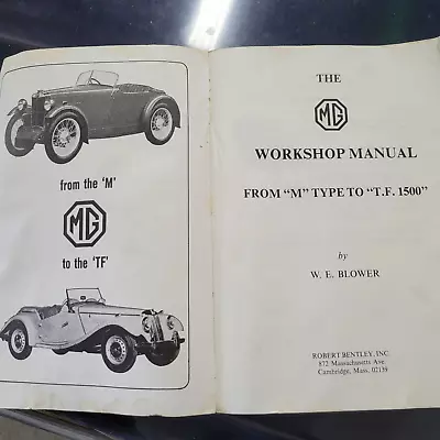 Vtg Bentley MG Workshop Manual Complete Tuning & Maintenance  M  To  TF  C1975 • $50