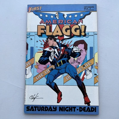 £5 • Buy American Flagg Vol 1 #25 - Howard Chaykin - Alan Moore -First Comics 1985
