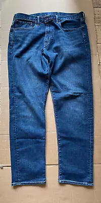 Men's Gap Athletic Taper Dark Blue Jeans 36 X 32 • £7