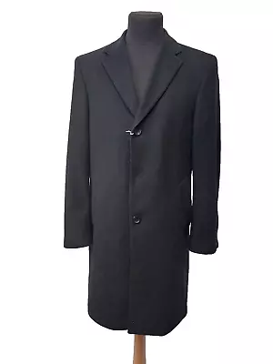 Kezz Men's Black Smart Long Dress Coat - SEE DESCRIPTION • $88.41