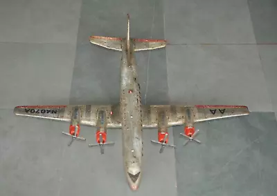 Vintage American Airlines Battery AA N4070A Litho Airplane Tin Toy Japan • $457.62
