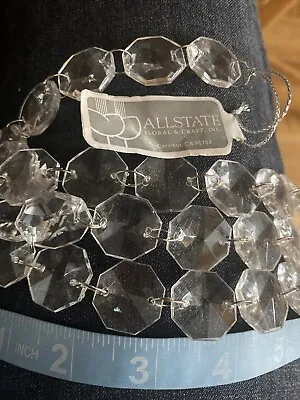 AllState Acrylic Glass Plastic Crystal Prism Facet Christmas Tree Jewel Garland • $2.99