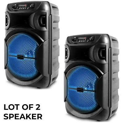 New Technical Pro 1000 W Portable LED Bluetooth Party Speaker W/USB SOLD AS 2 • $98.99