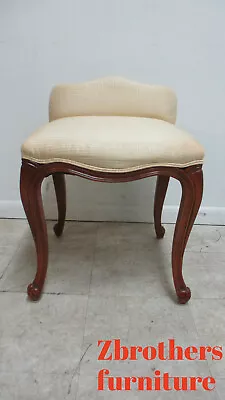 Vintage  French Country Carved Vanity Seat Chair Italian • $332.10