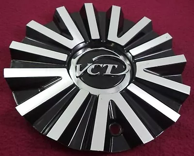 VCT Wheels Silver / Gloss Black Custom Wheel Center Cap # 293-20-AL VIPER • $69.95