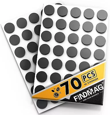 70 Round Magnet Strips With Adhesive Backing Flat Thin Magnetic Tape For Craft • $7.69