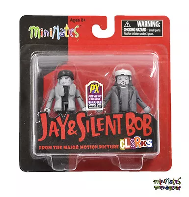 View Askew Minimates SDCC Exclusive Jay & Silent Bob Clerks Black & White 2-Pack • $12.74