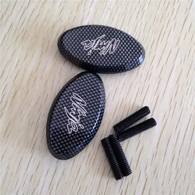 $7.55 • Buy Mirror Block Off Plates For 2005-2008 Kawasaki Ninja Zx6R Zx6Rr 636 Zx10R Carbon