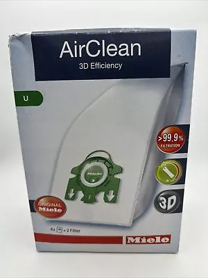New Miele AirClean 3D Efficiency Type U S7000-S7999 4 Bags 2 Filters • $19.99