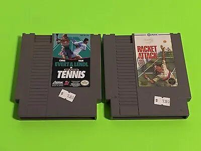 Nintendo Entertainment System NES Cartridge  TENNIS Lot X2 100% Working Games • $16.19