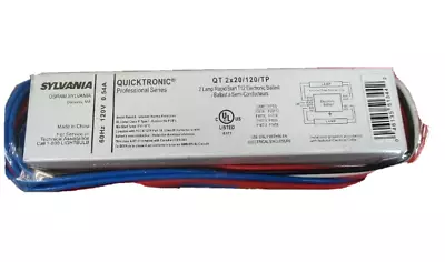 Sylvania Quicktronic QT 2X20/120/TP 2 Lamp Rapid Start T12 Electronic Ballast • $15