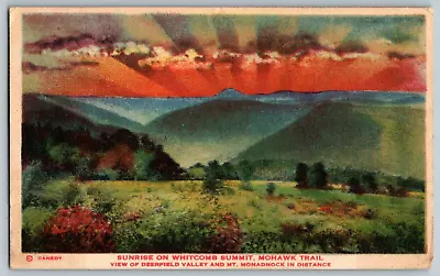 Sunrise On Whitcomb Summit Mohawk Trail - Vintage Postcard - Posted • $6.79