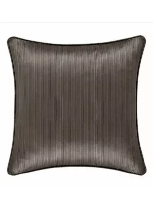 New J. Queen New York Legacy Set Of 2 Euro Pillow Shams Brown/Black Stripe • $52