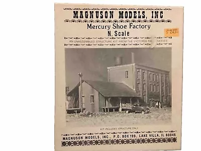 N Scale - Magnuson Models Mercury Shoe Factory Kit • $60