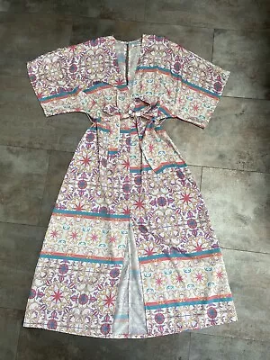 £28 • Buy TOPSHOP Glamorous Silky Kimono Split Midi Dress - Size 14
