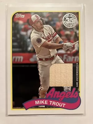 MIKE TROUT Bat Relic Game Used 2024 Topps Series 1 Baseball 89BR-MT Angels • $12.95