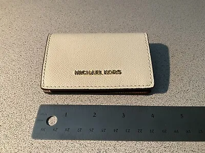 Michael Kors Card Case Cream And Luggage Nwot • $29