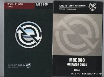 (2) Detroit Diesel MBE 900 Operator Guide • $24.95